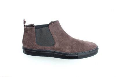 Stivaletto da uomo con elastici in camoscio marrone € 149,90