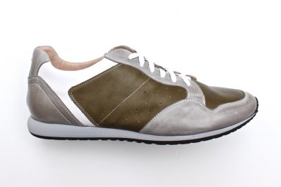 Derby sportivo da uomo in pelle grigia e verde € 139,90