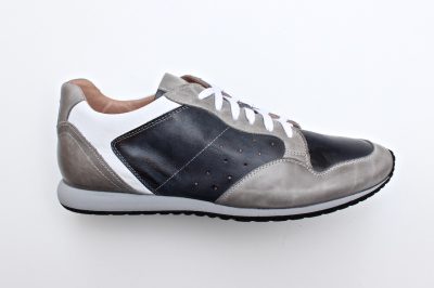 Derby sportivo da uomo in pelle grigia e nera € 139,90