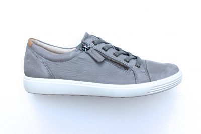 Sneaker con cerniera in nabuk grigio € 124,90