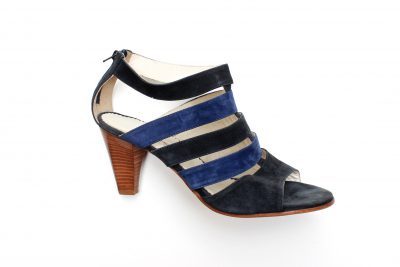 Sandalo in camoscio multicolor tacco 8 cm € 129,90