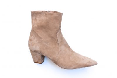 Stivaletto da donna in camoscio beige tacco 5 cm € 179,90