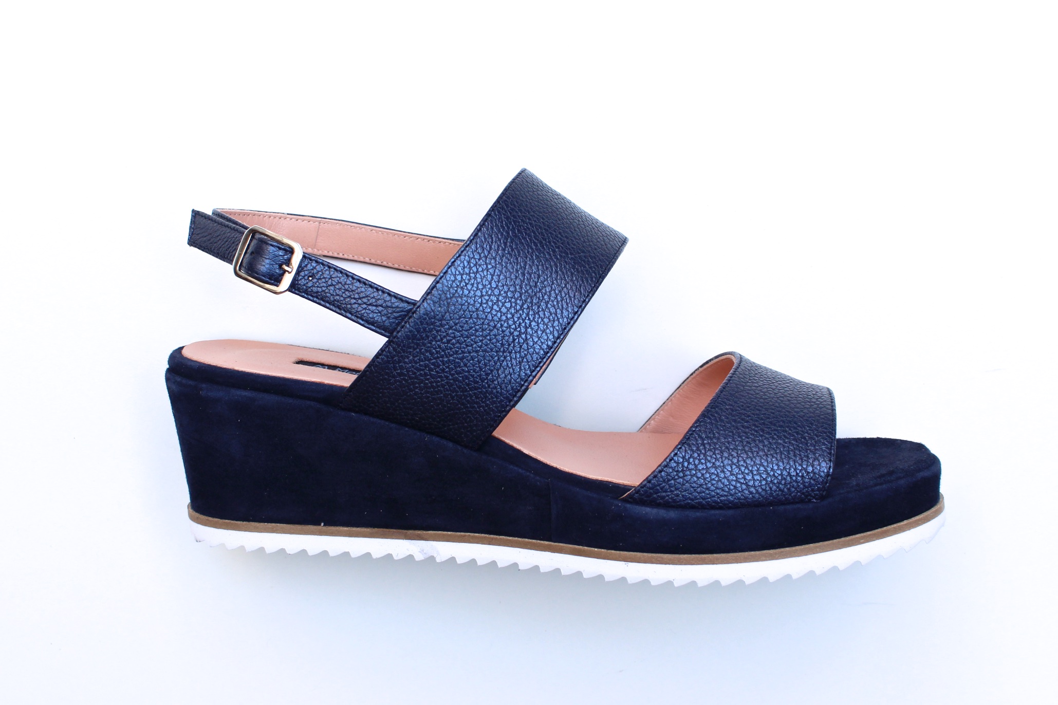 Sandali zeppa blu elettrico hotsell