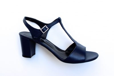 Sandalo da donna in pelle blu tacco 7 cm € 99,90