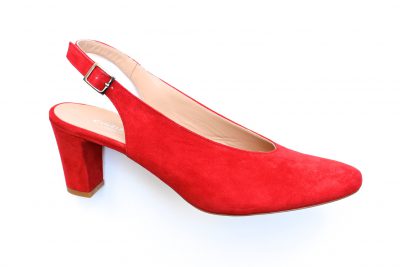 Chanel da donna in camoscio rosso tacco 6 cm € 135,00