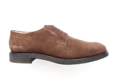 Derby da uomo in camoscio marrone  € 129,00