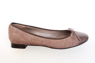 Ballerina da donna in pelle pitonata marrone € 119,90