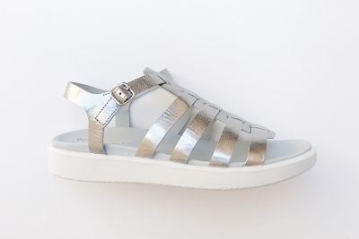 Sandalo da donna in pelle argento € 124,90