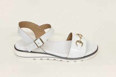 Sandalo da donna in pelle bianca € 99,90