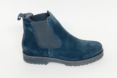 Stivaletto da donna con elastici in camoscio blu € 169,90