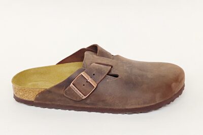 Pianella Birkenstock Boston da uomo in pelle marrone € 150,00