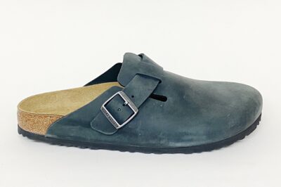 Pianella Birkenstock Boston da uomo in pelle nera € 150,00